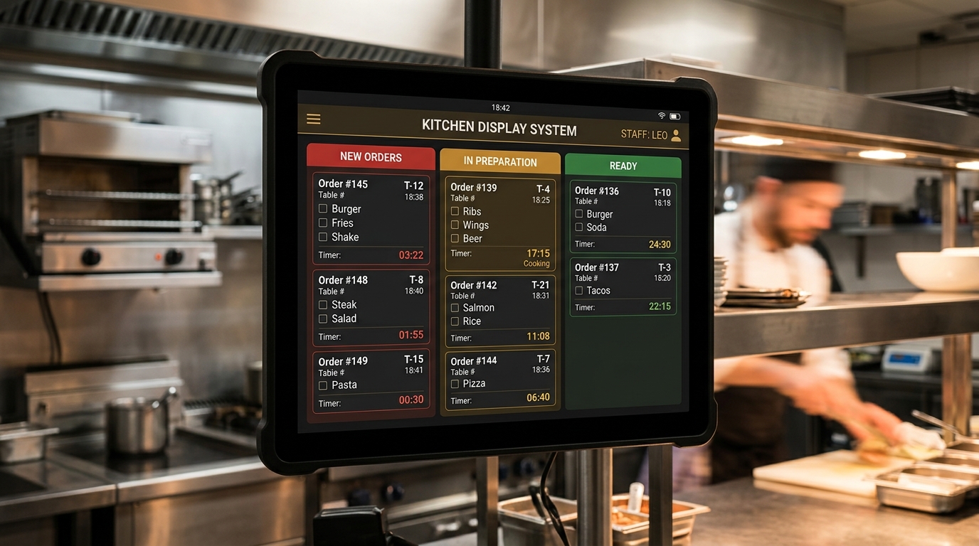 Kanban-Style Kitchen Display System