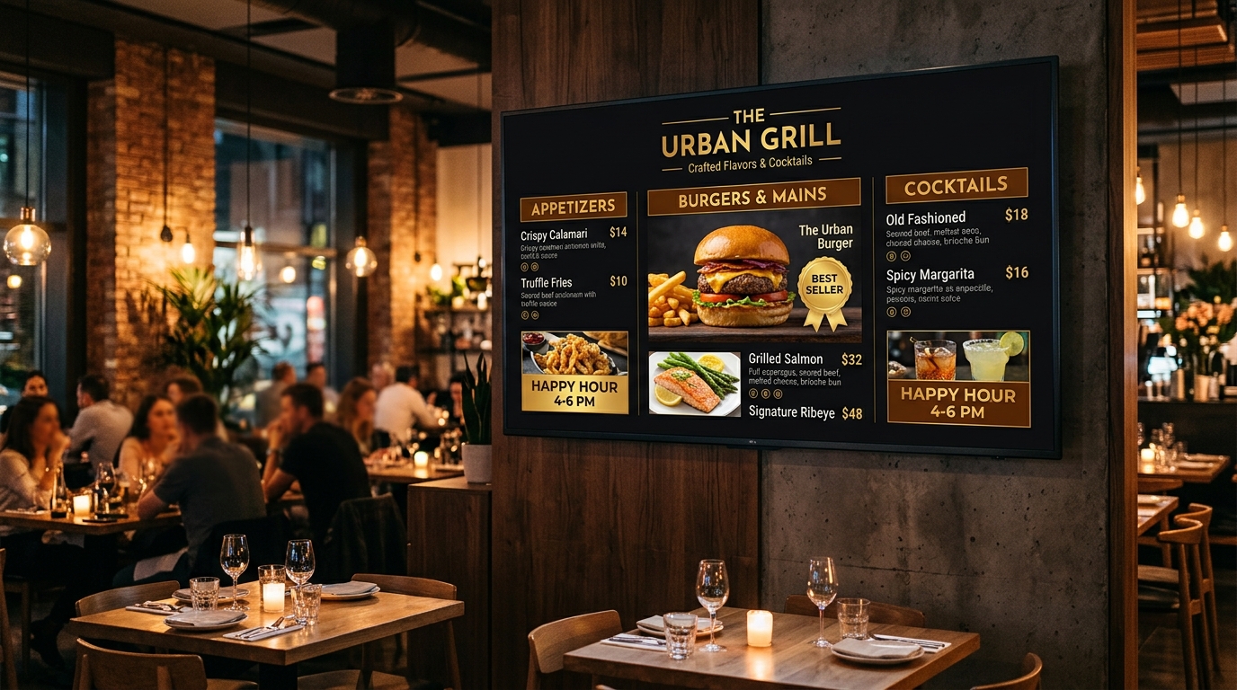 Turn Any TV into a Digital Menu Board